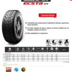 LLANTA 295/50 R15 108H KL12 ECSTA KUMHO - Image 2