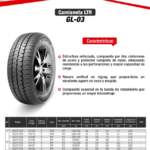 LLANTA 205/75 R16C 8PR110/108R GL-03 GALLANT - Image 2