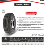 LLANTA 215/75 R17.5 16PR KSR01 DIR KUMHO CH - Image 2